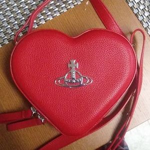 VIVIENNE WESTWOOD RED HEART BAG SMALL